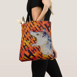 Tote Bag AHH Crier anxiété possum