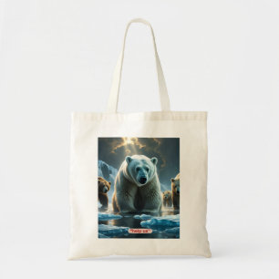 Tote Bag Aidez-nous - Ours polaires sur la glace fine
