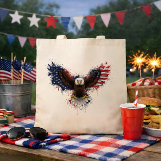 Tote Bag Aigle américain patriote