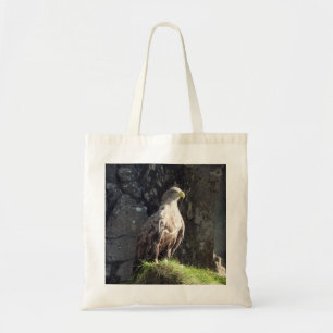 Tote Bag Aigle majestueux à queue blanche perché sur une fa