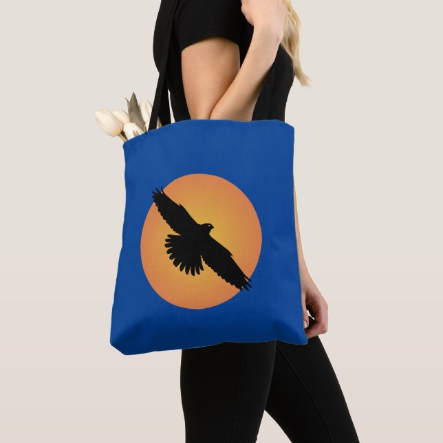Tote Bag Aigle volant devant le soleil (De près)
