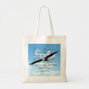 Tote Bag Ailes comme Eagles, bible de chrétien de 40:31