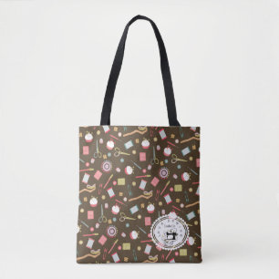 Tote Bag Aimer Accessoires de couture Brown