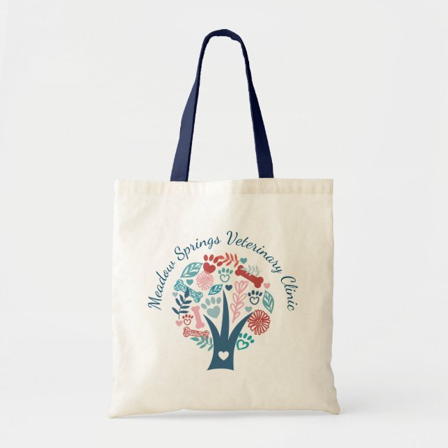 Tote Bag Aimer Floral & Foliage Paw Tree (Devant)
