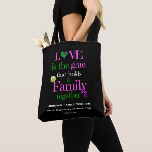 Tote Bag AIMER LA FAMILLE ENSEMBLE, Réunion personnalisée
