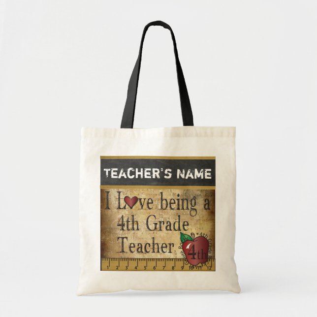Tote Bag Aimez être un 4ème nom du professeur | (Devant)