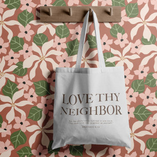 Tote Bag Aimez votre voisin Vêtements esthétiques chrétie