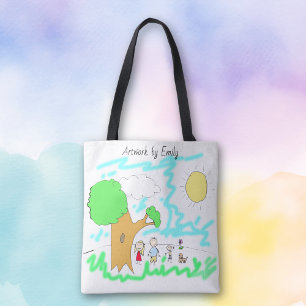 Tote Bag Ajouter l'oeuvre de votre enfant à cette oeuvre