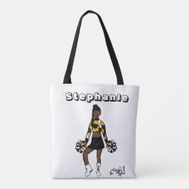 Tote Bag Ajouter un nom Chevaucher deux couleurs Fourre-tou