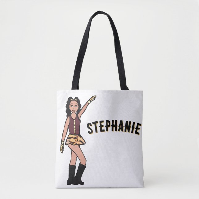 Tote Bag Ajouter Un Nom Maroon Tiger Style #4 (Devant)