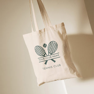 Tote Bag Ajouter Votre Nom Club Tennis Team Green Logo
