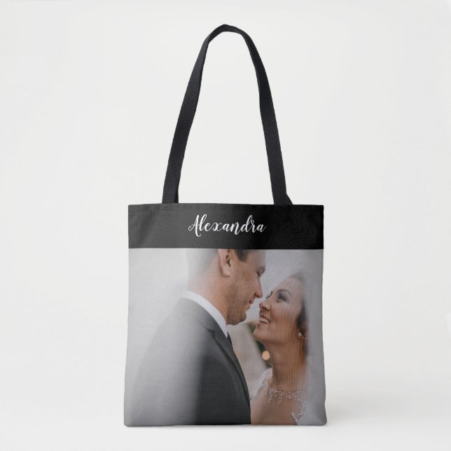 Tote Bag Ajouter votre propre photo personnalisée (Devant)