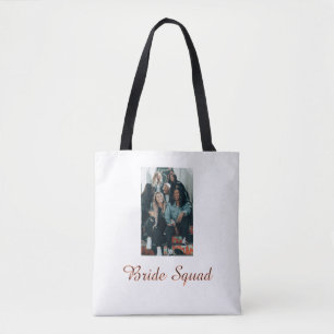 Tote Bag Ajoutez le nom de votre photo demoiselle d'honneur
