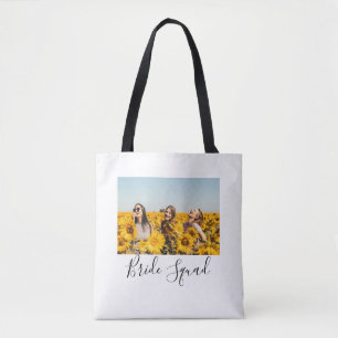 Tote Bag Ajoutez le nom de votre photo demoiselle d'honneur
