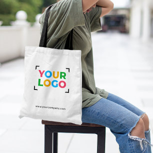 Tote Bag Ajoutez Votre Logo et Site Web Simple Promotionnel