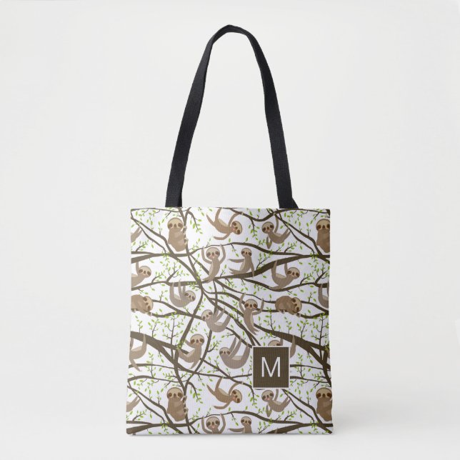 Tote Bag Ajoutez votre motif | de sourire initial de (Devant)
