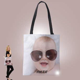 Tote Bag Ajoutez votre propre photo personnalisée sur le de