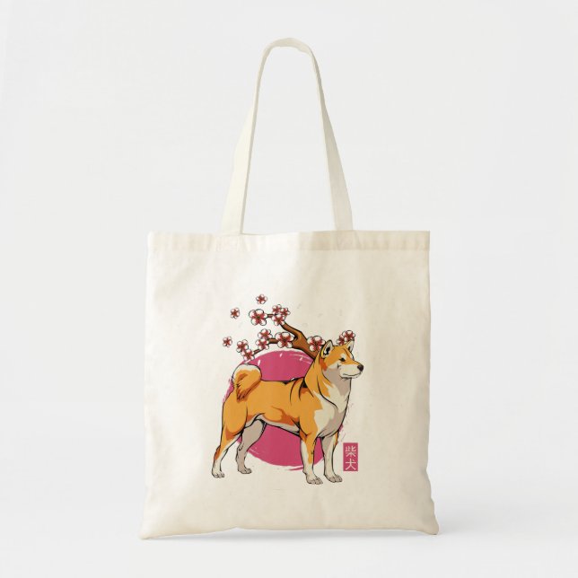 Tote Bag akita shiba inu (Devant)
