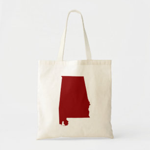 Tote Bag Alabama de forme rouge foncé