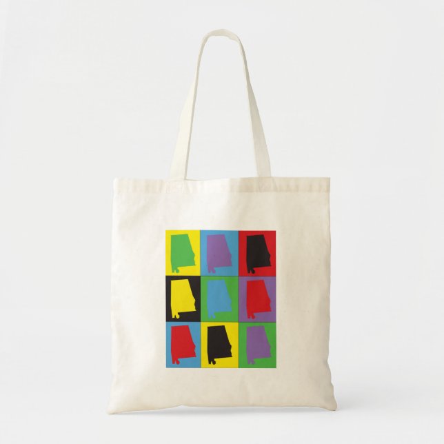 Tote Bag Alabama Pop Art (Devant)