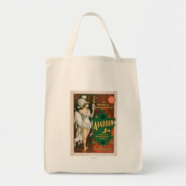 Tote Bag Aladdin Jr. Conte d'un merveilleux théâtre de lamp (Devant)
