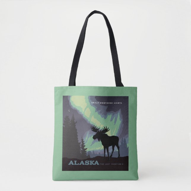 Tote Bag Alaska | Oie des aurores nordiques (Devant)