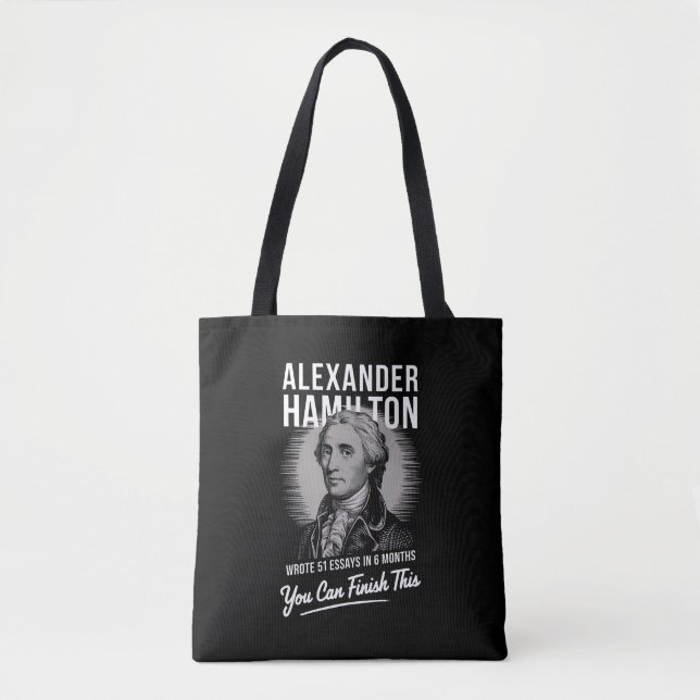 Tote Bag Alexander Hamilton A Écrit 51 Essais En 6 Mois (Devant)