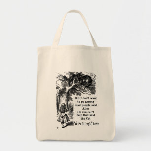 Tote Bag Alice au pays des merveilles ; Chat de Cheshire