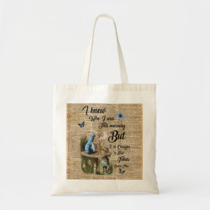 Tote Bag Alice au pays des merveilles Citation de l'art du