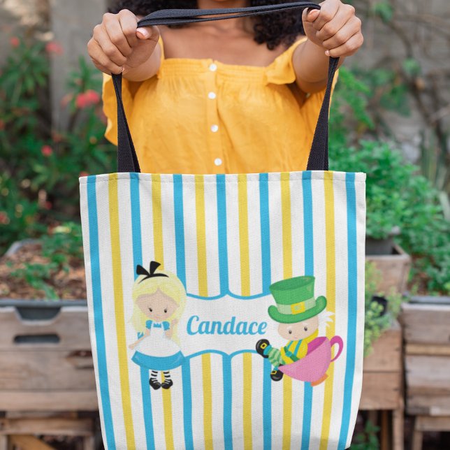 Tote Bag Alice au pays des merveilles Cute Kids Livre perso (Créateur téléchargé)