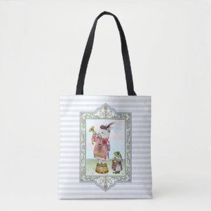 Tote Bag Alice au pays des merveilles Panier d'oeufs de Pâq