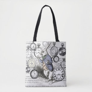 Tote Bag Alice de lapin blanc au pays des merveilles