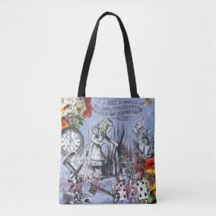 Tote Bag Alice rideau de nonsens merveilleux classique