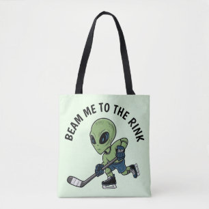 Tote Bag Alien de hockey
