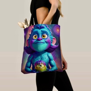 Tote Bag Alien de l'espace et ami