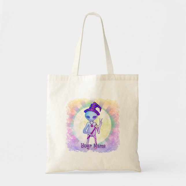 Tote Bag Alien Magicien (Devant)