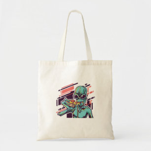 Tote Bag Alien Pizza