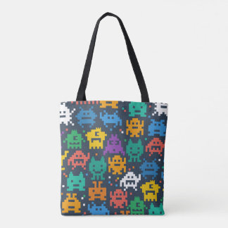 Tote Bag aliens 8bit