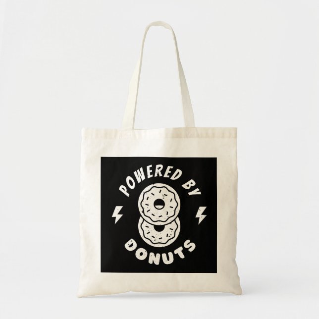 Tote Bag Alimenté par des Donuts (Devant)