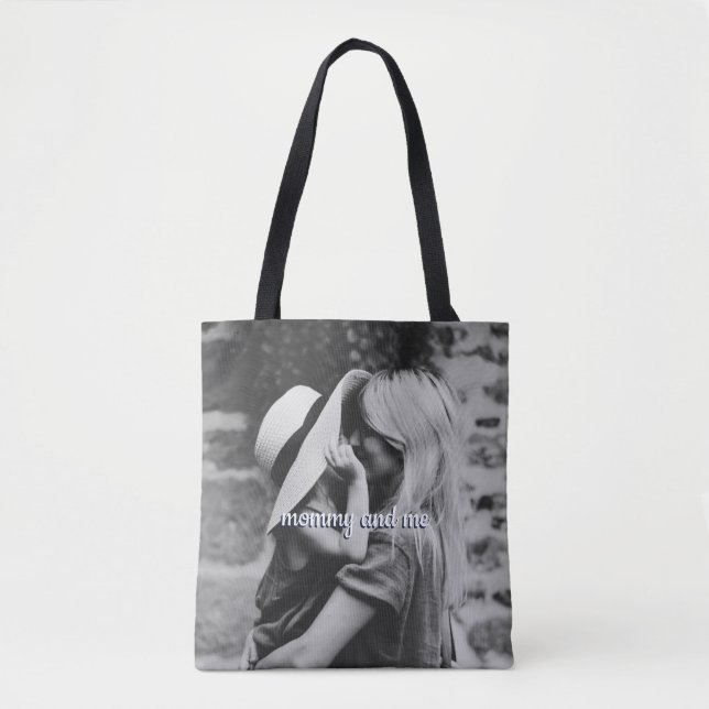 Tote Bag All Over Photo Maman et moi (Devant)