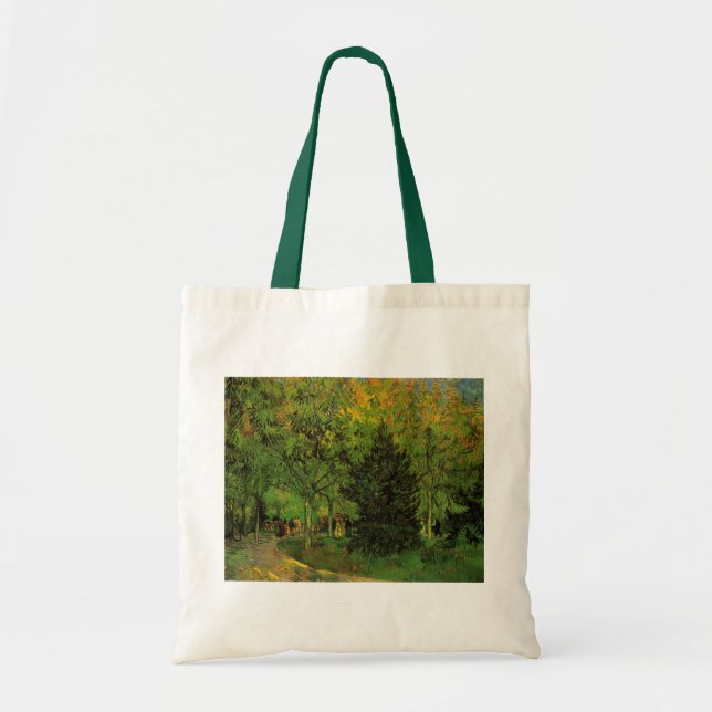 Tote Bag Allée dans le jardin public, Arles par Vincent van (Devant)
