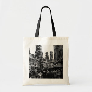 Tote Bag Allemagne vintage Munich Frauenkirche Frauenplatz