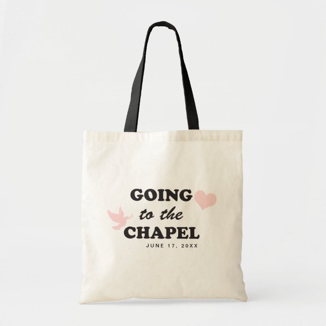 Tote Bag Aller à la Chapelle | Future Mariée Mariage Person (Devant)