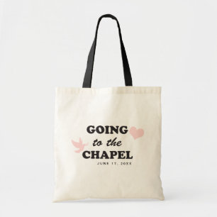 Tote Bag Aller à la chapelle   Mariée sur mesure
