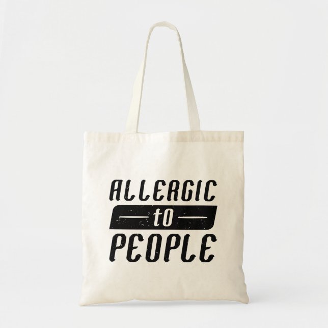 Tote Bag Allergie Aux Gens (Devant)