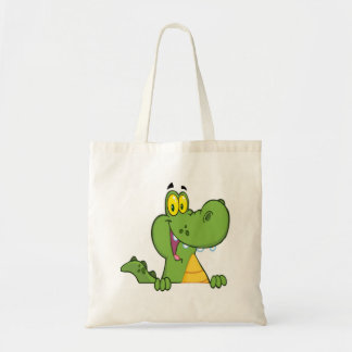 Tote Bag Alligator ou crocodile au-dessus d'un signe