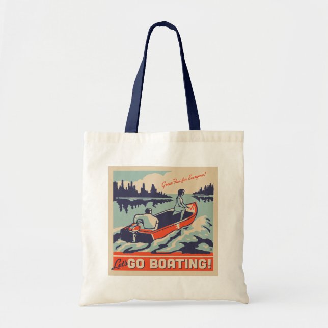 Tote Bag Allons en bateau (Devant)
