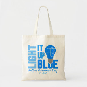 Tote Bag Allumez-Le Chemise Sensibilisation sur l'autisme B