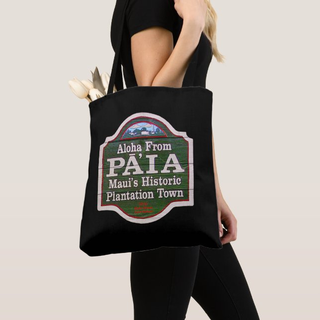 Tote Bag Aloha de Paia, Maui (De près)
