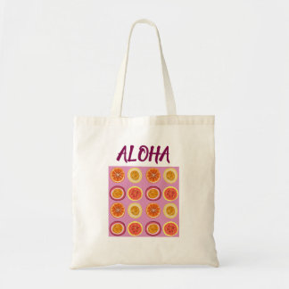 Tote Bag Aloha Hawaïen Rétro Fruit Rose